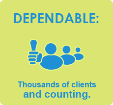 Dependable: Thousands of clients and counting