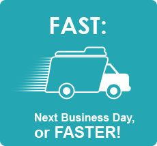 Fast: Next Business Day or Faster!